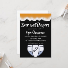 convites de festas fraldas de cerveja e fraldas