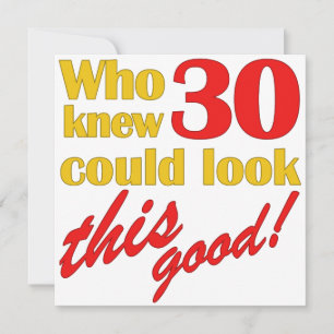Convites de festas HIlarious aniversário de 30 ano