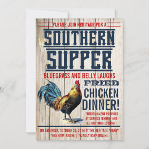 Convites de festas Jantados de frango