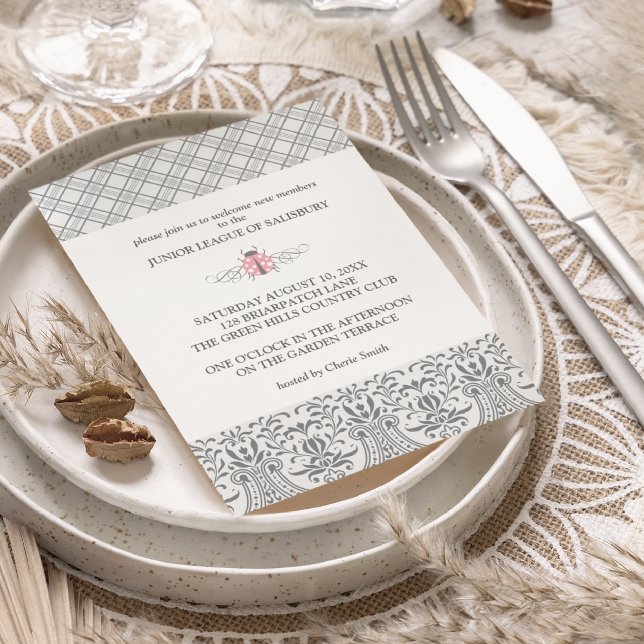 Convites de festas Ladybug Garden (Criador carregado)