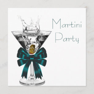 Convites de festas Martini Glass Martini