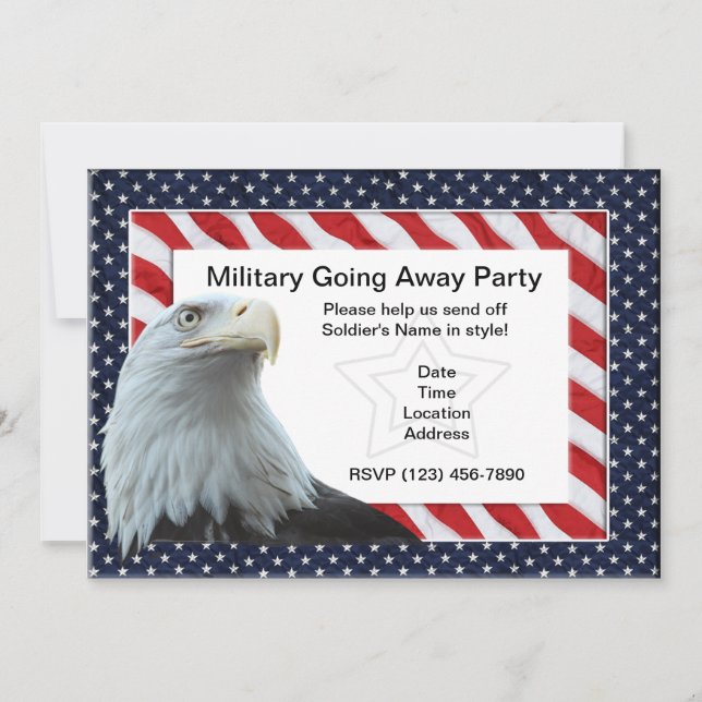 Convites de festas militares indo embora (Frente)