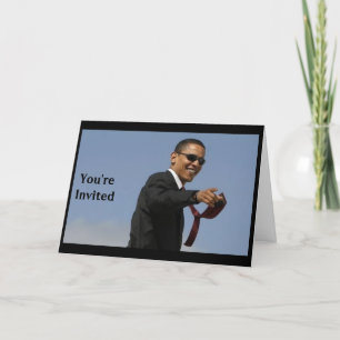 Convites de festas Obama