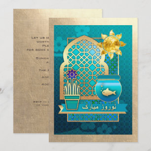 Convites de festas persas do ano novo de Nowruz