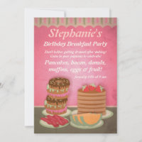 Convites de festas Pink Birthday
