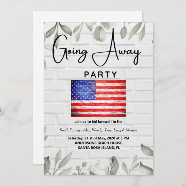 convites de festas que vão embora (Frente/Verso)