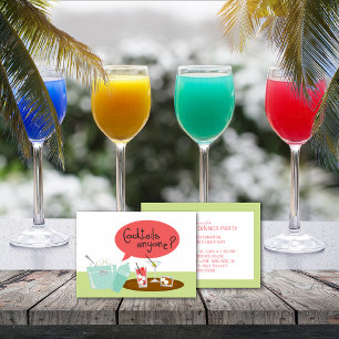 Convites de festas Retro Cocktail