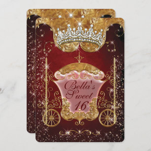 Convites de festas Royal Bling Princess