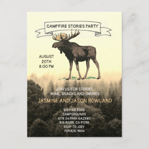 Convites de festas Russos de Mose de Woodland