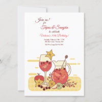 Convites de festas Sangria