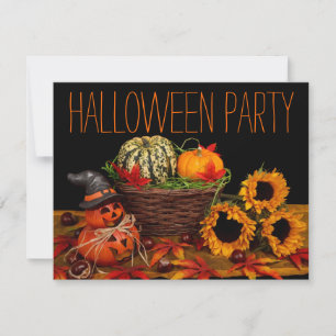 Convites de festas simples do Dia das Bruxas