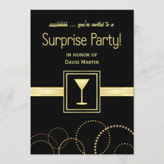 Convites de festas surpresa - Shhh você é convidad