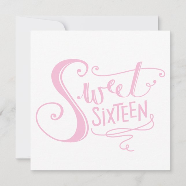 CONVITES DE FESTAS "SWEET 16" (Frente)