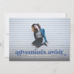 Convites de Formatura Aventuras Esperam (Azul)