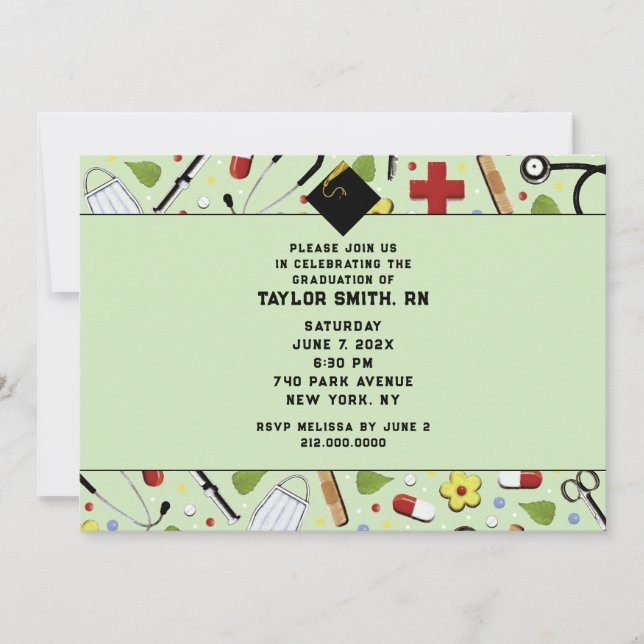 Convites de Formatura de Enfermagem (Frente)