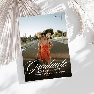 Convites de Formatura Minimalistas com 4 Fotos