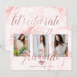 Convites de Formatura PixDezines Mármore Dourado R