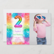 Convites de Foto com Balões