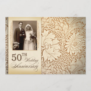 convites de foto de bodas de ouro de 50 anos de ca