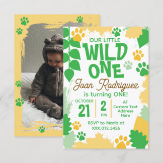Convites de Foto Wild One Cartão de Agradecimento 