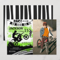 Convites de Fotografia de Bicicleta de Aniversário