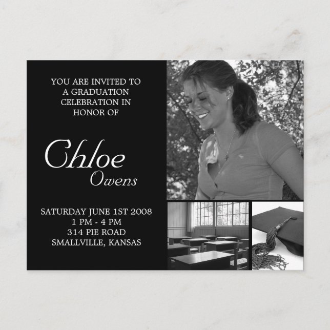 Convites de graduação baratos (Frente)