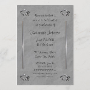 Convites de graduação personalizáveis de Na moda