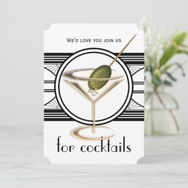 Convites de grande porte para o Partido Cocktail (Em pé/Frente)