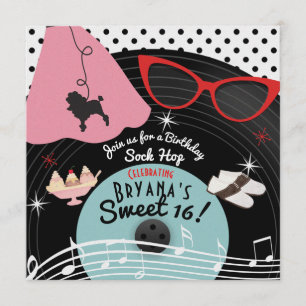 Convites de Grupo de Tema de Registro do 50 1950