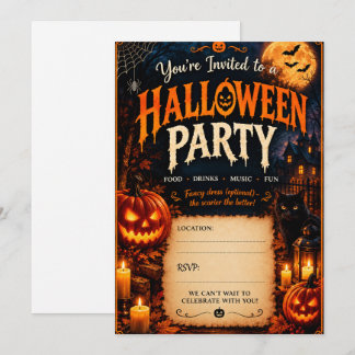 convites de Halloween