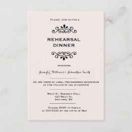 Convites de janto para ensaios de tipografia em Vi