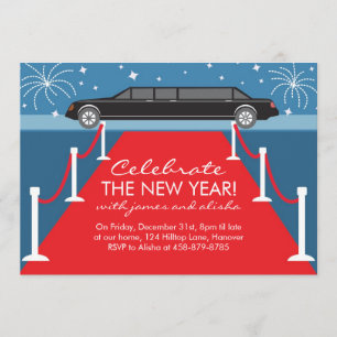 Convites de Limousine e Tapete Vermelho