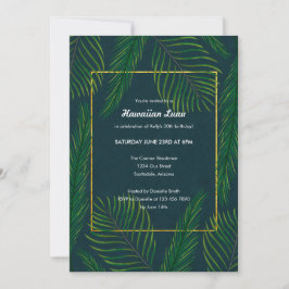 Convites de Luau Havaiano Elegantes