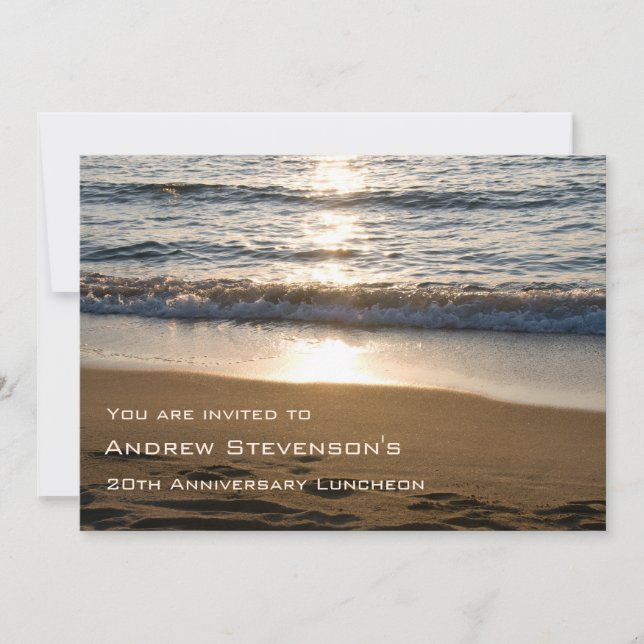 Convites de Luncheon no Aniversário do Emprego (Frente)