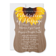 Convites de madeira rústicos do casamento do