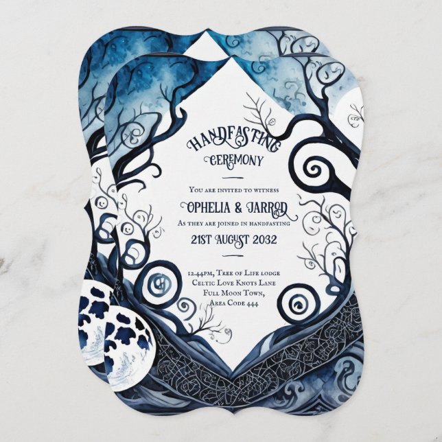 CONVITES DE MÃO CELTICA CELTICA DROIDA (Frente/Verso)