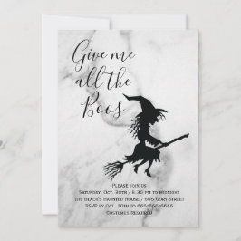 Convites Dê-me o Festa de Boos Marble Halloween