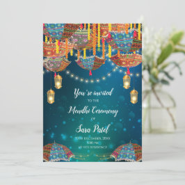 Convites de Mehndi e convites de festa de Mendhi C