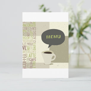 Convites de Menu Café House