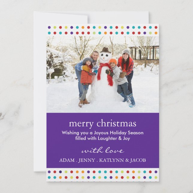 Convites de Natal Alegre e Divertido Photocards (Frente)