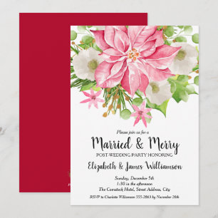 Convites de Natal após o casamento Married and Mer