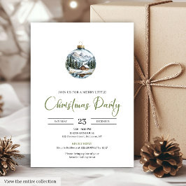 Convites de Natal de Cena de Inverno Boho Chic e A