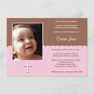 Convites de Natal de Chocolate Rosa