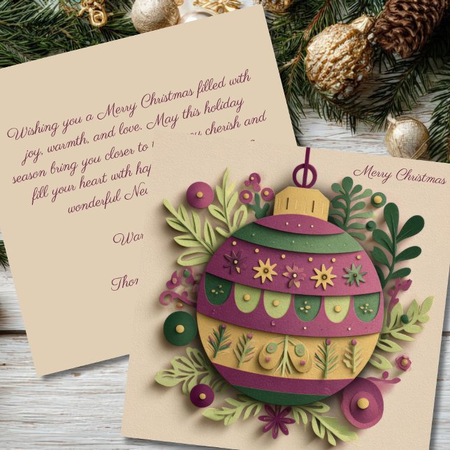 Convites de Natal Festivos e Elegantes (Criador carregado)