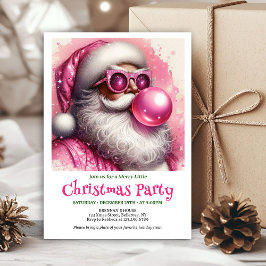 Convites de Natal Óculos de Sol do Papai Noel Engr