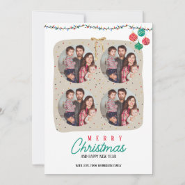 Convites de Natal para Fotografias da Família Pers