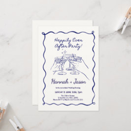 Convites de Noite de Casamento Divertidos Ilustrad