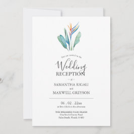 Convites de Noivado e Casamento com Recepção Tropi