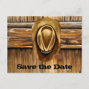Convites de Noivado Western Save the Date