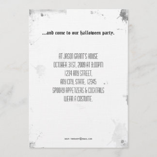 Convites Dê-nos um sinal de sua presença o Dia das Bruxas